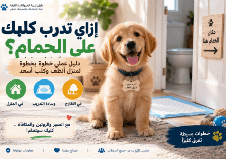 تدريب الكلب على مكان الحمام وتعليمه قضاء حاجته في المكان المخصص
