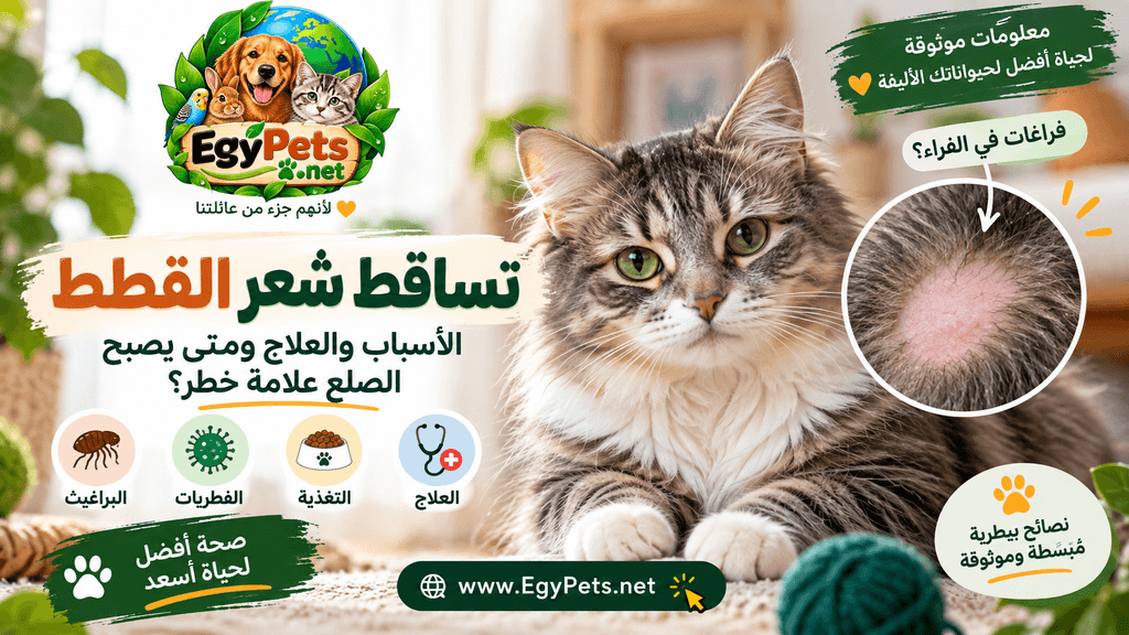 تساقط شعر القطط